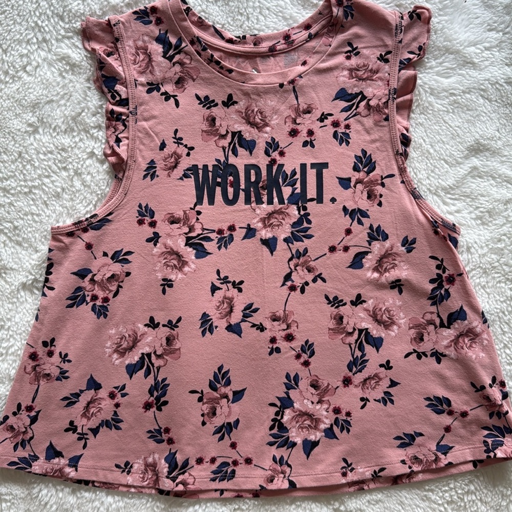 KATE SPADE Prairie Rose “Work it” Active Tank Size XS